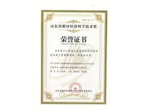 热烈：亟鹕砵s9线路中心环境集团获得2021年度山东省循环经济科学技术奖三等奖